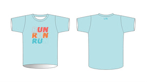 Pale Blue Run Run Run T-Shirt